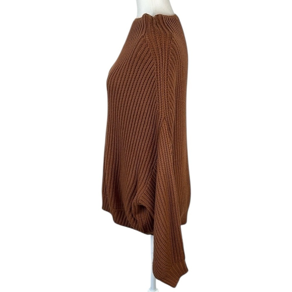 Listicle Brown Mock Neck Dolman Sleeve Sweater NWT - Picture 4 of 8